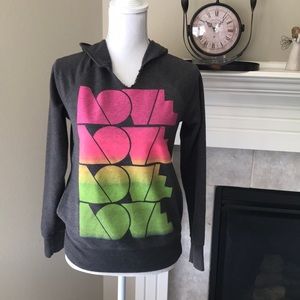 Forever 21 hoodie distressed